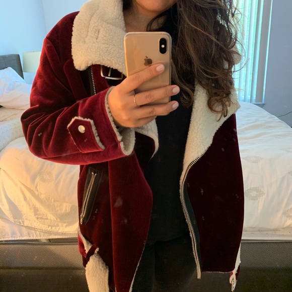 Storets Uella Velvet Aviator Jacket - Picture 8 of 8